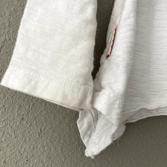 Naartjie Kids Slub Knit One Button Cardigan Lace Floral Details - White - 12-18M - Picture 7 of 9